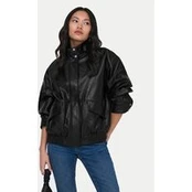 ONLY Dirbtinės odos striukė Julia 15373024 Juoda Loose Fit