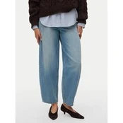Vero Moda Džinsai Billie 10351773 Mėlyna Barrel Fit