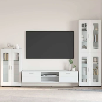 Kabalas su lentyna Balta 55,5 x 29 x 100 cm Apdirbta mediena