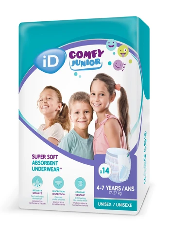 Ontex Bvba Sauskelnės-kelnaitės iD Comfy Junior 17-27kg 14vnt