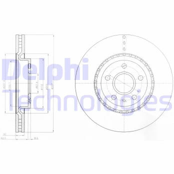 Stabdžių diskas DELPHI BG9068