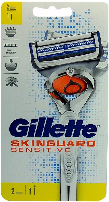 Barzdaskutė Gillette Skinguard Sensitive Flexxbal skustuvas + 2 peiliukai
