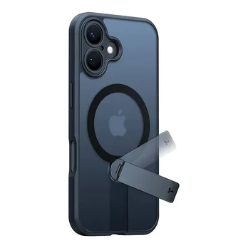 Torras Dėklas Torras Pstand Spin dla iPhone 16 (Juodas)