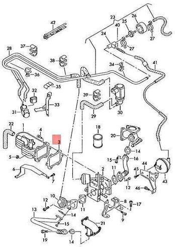 VAG ORIGINAL VW Audi Dichtung AGR Ventil A4 B8 A5 8T PHAETON 2.7/3.0 TDI 059131547C
