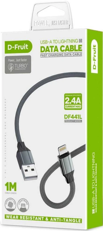 D-Fruit cable USB-A - Lightning 1m (DF441L) | 50472