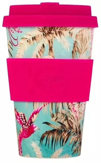 Ecoffee cup Puodelis išsinešimui Ecoffee* Cup Pattern 400 ml - Rancho Aloha