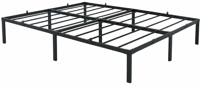 Metalinis lovos rėmas, 140x190 cm, juodas