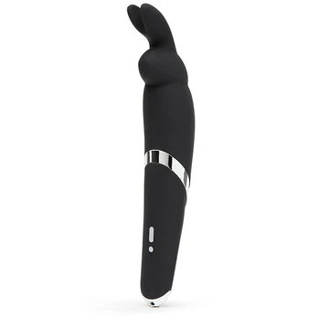 Happy Rabbit - Wand Vibrator Black vibruojantis masažuoklis
