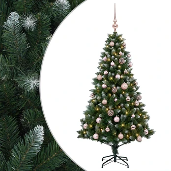 Dirbtinė Kalėdų eglutė su burbulais 120 cm 150 LED Šilta balta