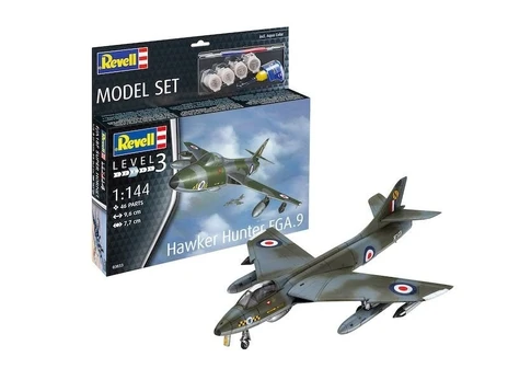 Revell - Hawker Hunter FGA.9 Dovanų Komplektas, 1/144, 63833