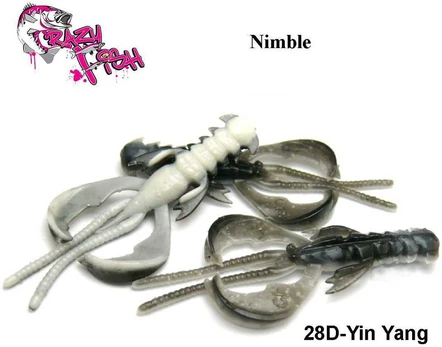 Masalas Crazy Fish Nimble 1.6"(4cm) Yin Yang