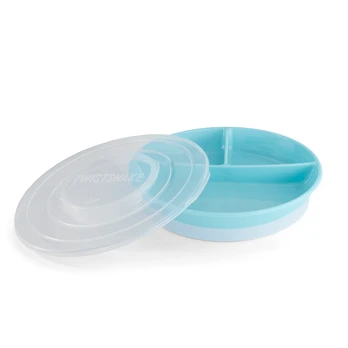 Twistshake - Divided Plate 6+m Pastel Blue