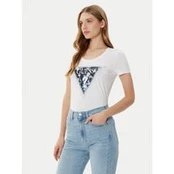 Guess Marškinėliai W5RI00 J1314 Balta Regular Fit