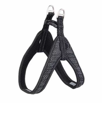 Rogz Fast-Fit petnešos, juodos : Dydis - S-M