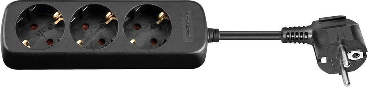 MicroConnect 3 lizdai 1,5 m juoda (GRU003B-WOS)