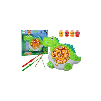 Lean Fishing Arcade Game Green Dinosaur Board