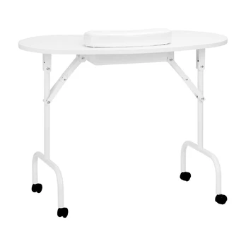 Stalas Folding Table 4031, baltas/juodas