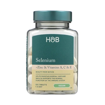 H&B selenas, cinkas, vitaminai A, C ir E, 120 tablečių