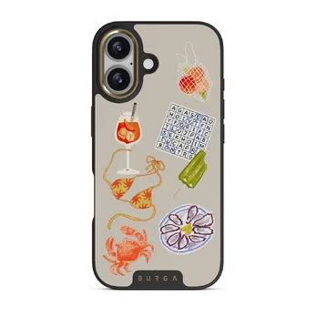 Seaside Muse - iPhone 17 Case, Elite Dark (MagSafe) / Gold