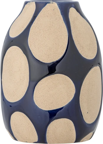 Bloomingville - Bashir Vase - Blue - Stoneware