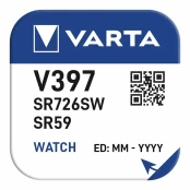 Varta -V397, Single-use battery, SR59, Silver-Oxide (S), 1.55 V, 1 pc(s), 23 mAh kaina