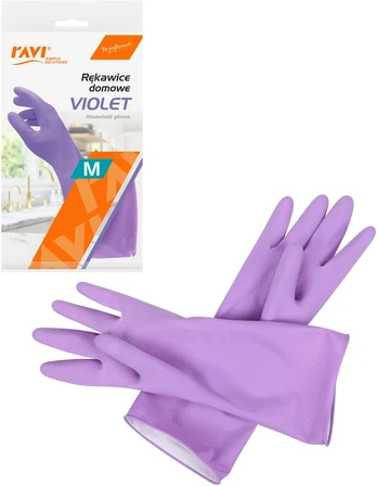 VIOLET ūkinės pirštinės M, 1 pora, 26 x 12.5 x 1, 00983, Simple Solution