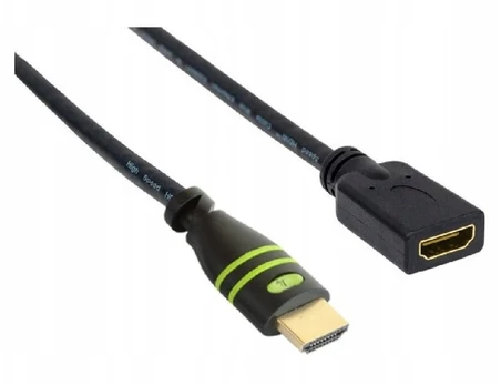 Hdmi/hdmi m/f ethernet 4k60hz 0,2 m ilginimo kabelis Techly