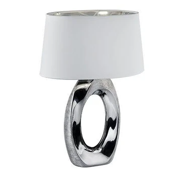 TRIO-Lighting Taba table lamp 52 cm E27 silver/white gaismeklis