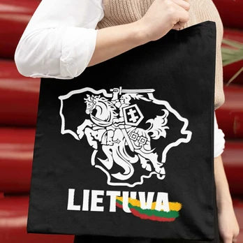 Spalvotas medžiaginis maišelis "Vytis - Lietuva"