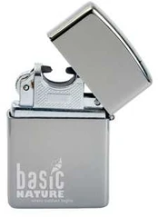 Žiebtuvėlis BasicNature Arc USB Polished