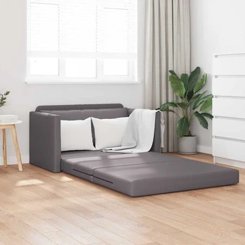 Sofa lova 110cm Pilka Dirbtinė Oda