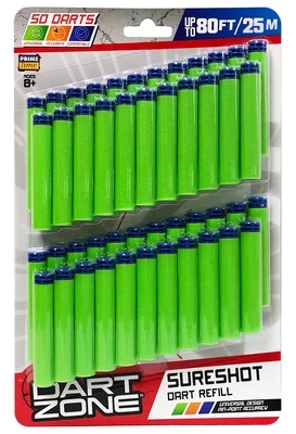 Žaislinės kulkos Dart Zone Darts Refill 6206-E50-EU-B, 50 vnt.