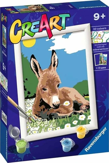 Dėlionė Ravensburger CreArt: mažas asilas