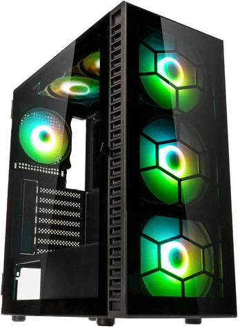 Kolink Observatory HF Plus Glass ARGB Midi-Tower - juodos spalvos
