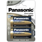 Elementai Panasonic Batteries LR20EPS/2BP kaina