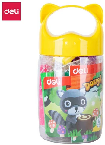 Modelinas DELI 12 spalvų + formos