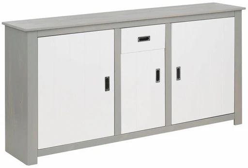 Komoda Notio Living Ariel, pilka/balta