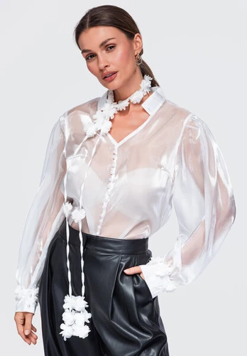 Palaidinė moterims Ombre OW-TS-E0086, balta