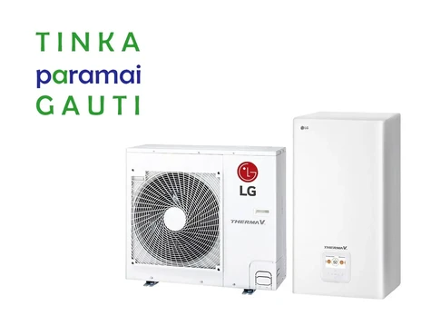 Šilumos siurblys Oras-Vanduo LG Therma V, Split, 5.5 kW Ø1