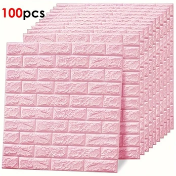 3D sienų plokštės, vnt, Rožinė - 100 vnt