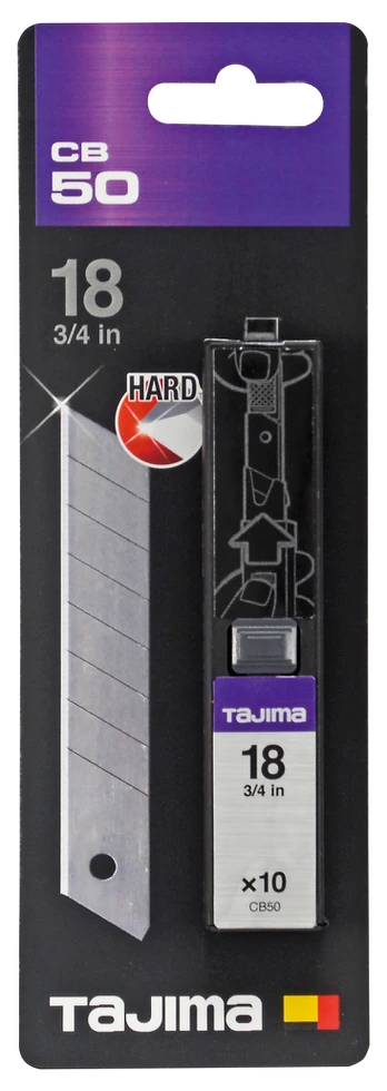 Tajima DORA Endura atsarginės geležtės 18 mm, 10 vnt.