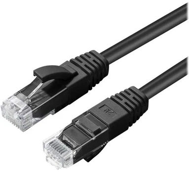 MicroConnect CAT6A UTP 5m Juodas LSZH Undshielded Network Cable,
