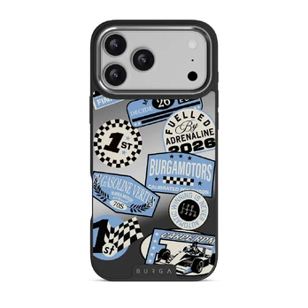 Finish Line - iPhone 17 Pro Max Case, Elite Mirror Dark (MagSafe) / Silver