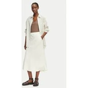 Gant Midi sijonas 4400231 Balta Regular Fit