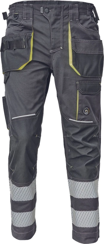 Darbo kelnės vyrams Cerva Sheldon RFLX, antracito/geltona, 60 dydis