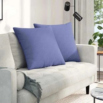 Sofa Pagalvės 2 pcs Mėlyna 60 x 60 cm audinys