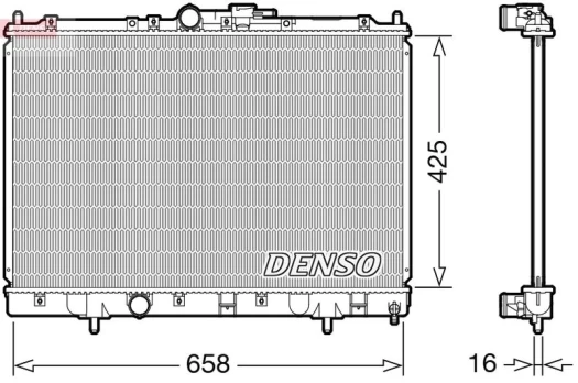 Radiatorius, variklio aušinimas DENSO DRM45051