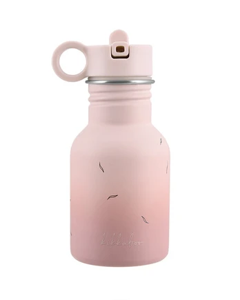 Mini buteliukas KikkaBoo Flora Blush 350 ml, nerūdijantis plienas