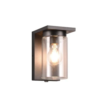 Trio-Lighting Ardila E27 matt black dusk sensor lampa ar dienasgaismas sensoru