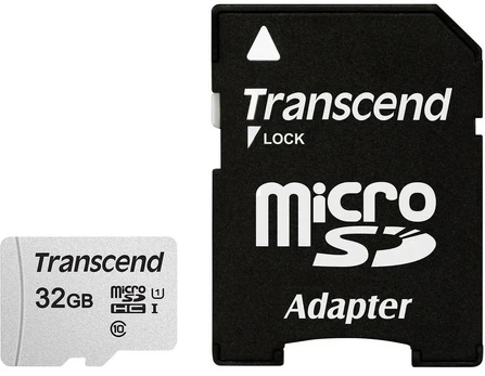 Transcend MEMORY MICRO SDHC 32GB W/ADAPT/C10 TS32GUSD300S-A TRANSCEND
